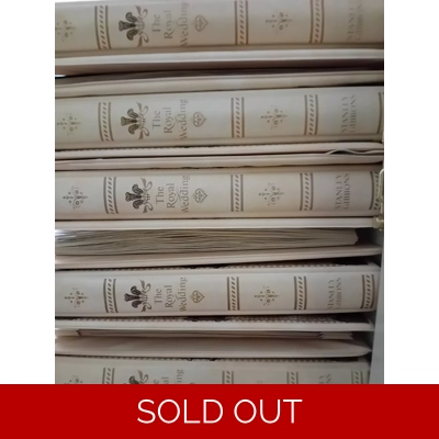 royal wedding 1981 HRH prince Charles & lady Diana 9 album collection 15kg